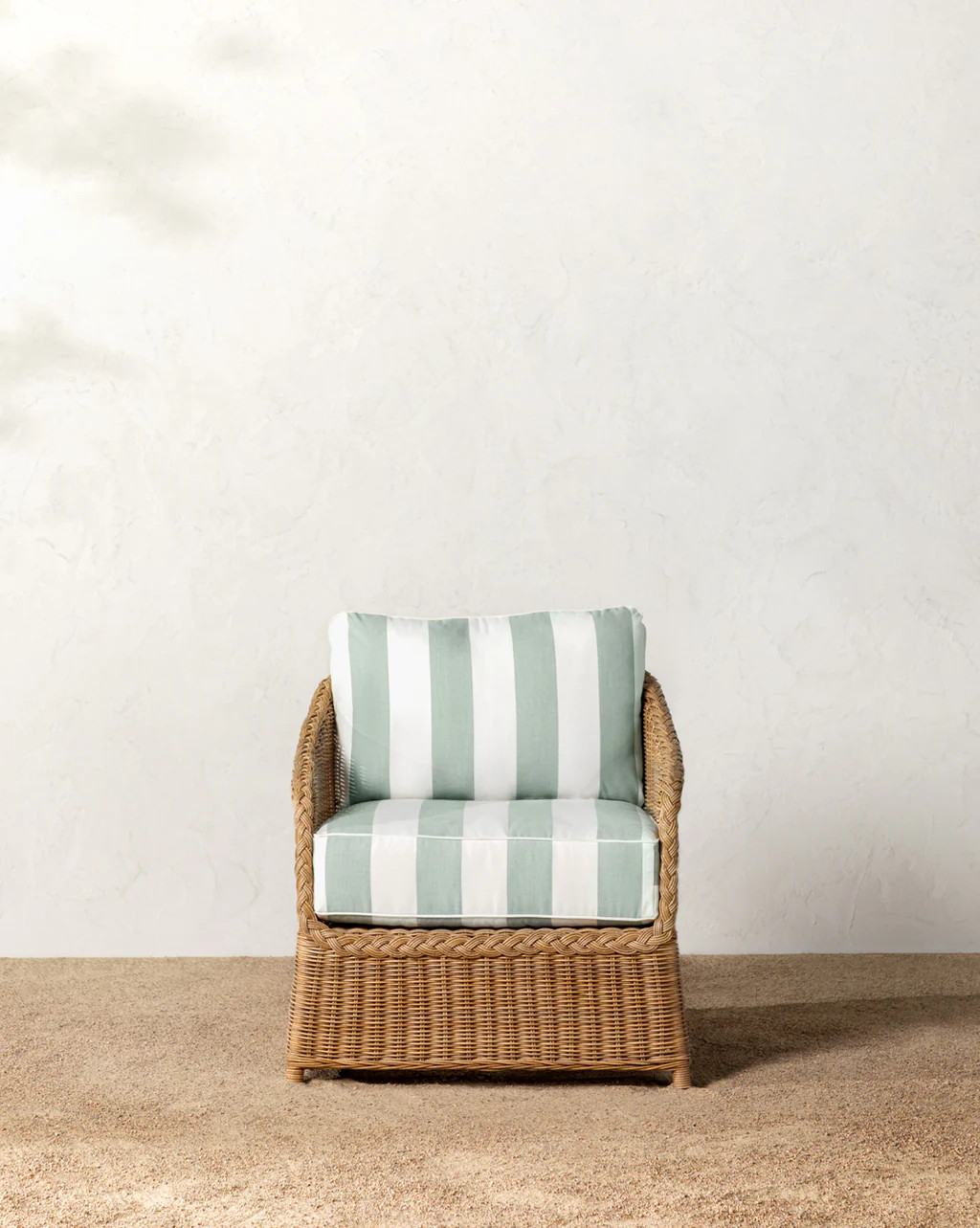 Haviland Outdoor Lounge Chair with Striped Cushions | McGee & Co.