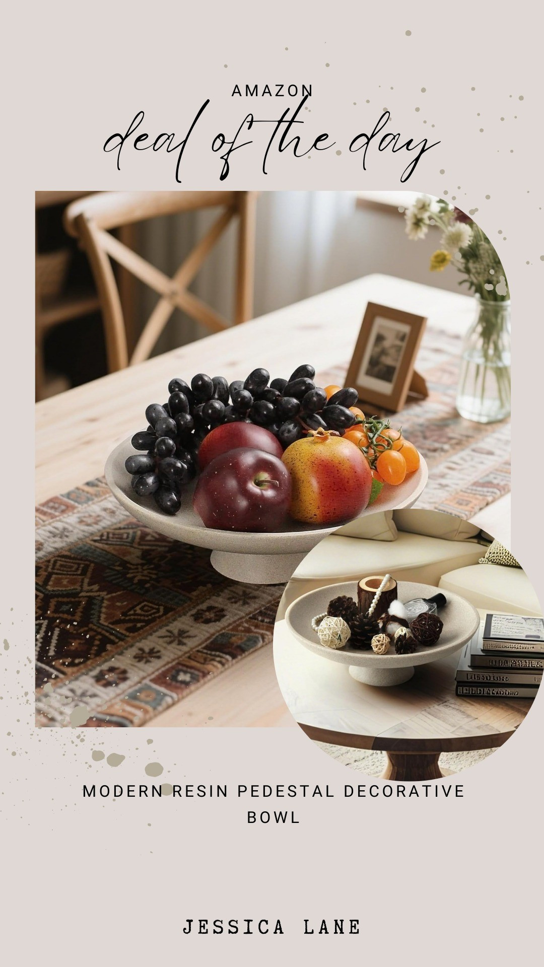 This modern resin pedestal bowl is a versatile decor staple available in four colors to match any aesthetic.#homedecor #amazonfinds #interiordesign #modernhome

#LTKSaleAlert #LTKHome #LTKSpringSale