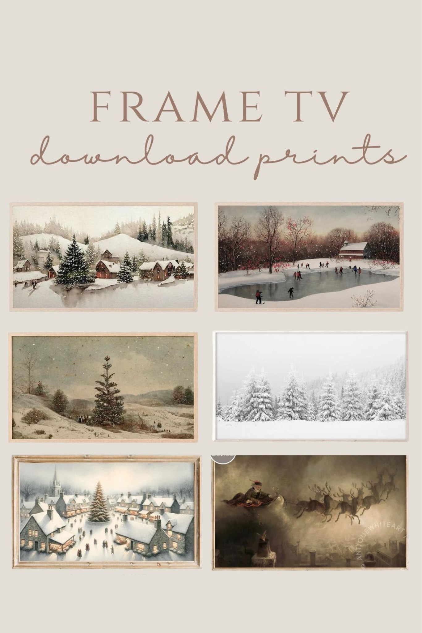 Winter Downloadable art for your frame tv! 

#LTKSeasonal #LTKhome #LTKHoliday