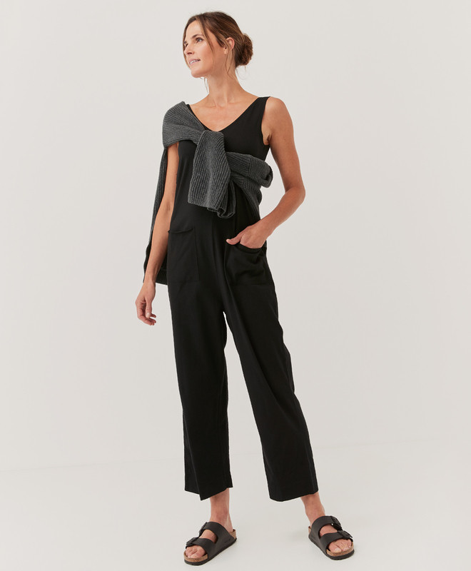 Women’s All Ease Lounge Jumpsuit made with Organic Cotton | Pact | Pact Apparel