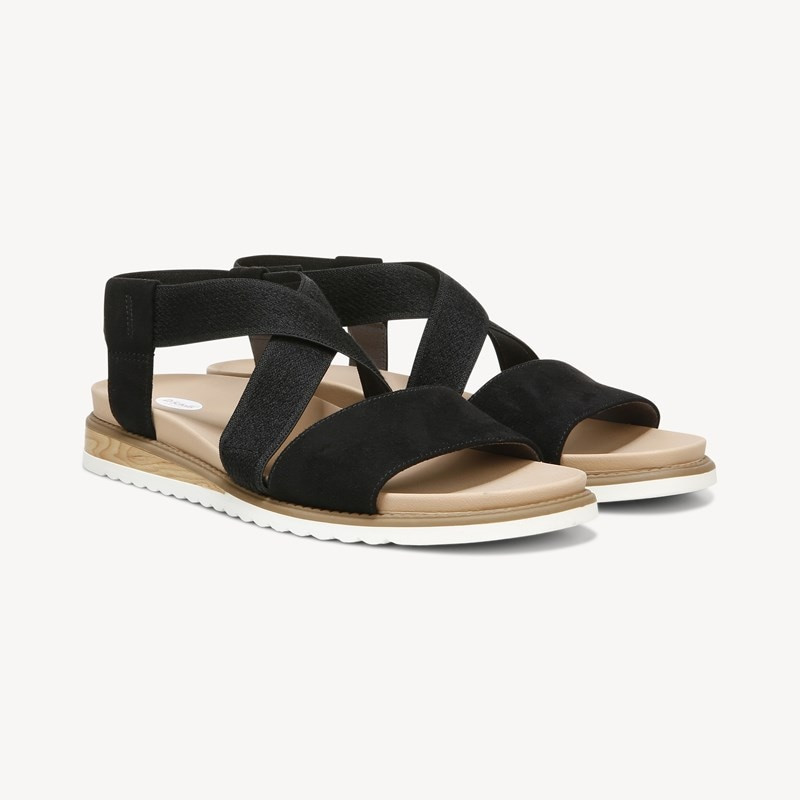 Dr. Scholl's Women's Islander Sandal Black Microfiber DRSCH 8.5 M | Dr. Scholls