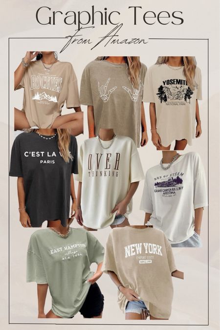Graphic Tees From Amazon
—
Amazon fashion, graphic tee, oversized tee, shirt, neutral, urban outfitters inspired, Amazon finds, every day wear, fall fashion , affordable 

#LTKGiftGuide #LTKfindsunder50 #LTKstyletip