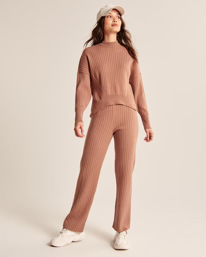 90s Straight-Leg Sweater Pants | Abercrombie & Fitch (US)