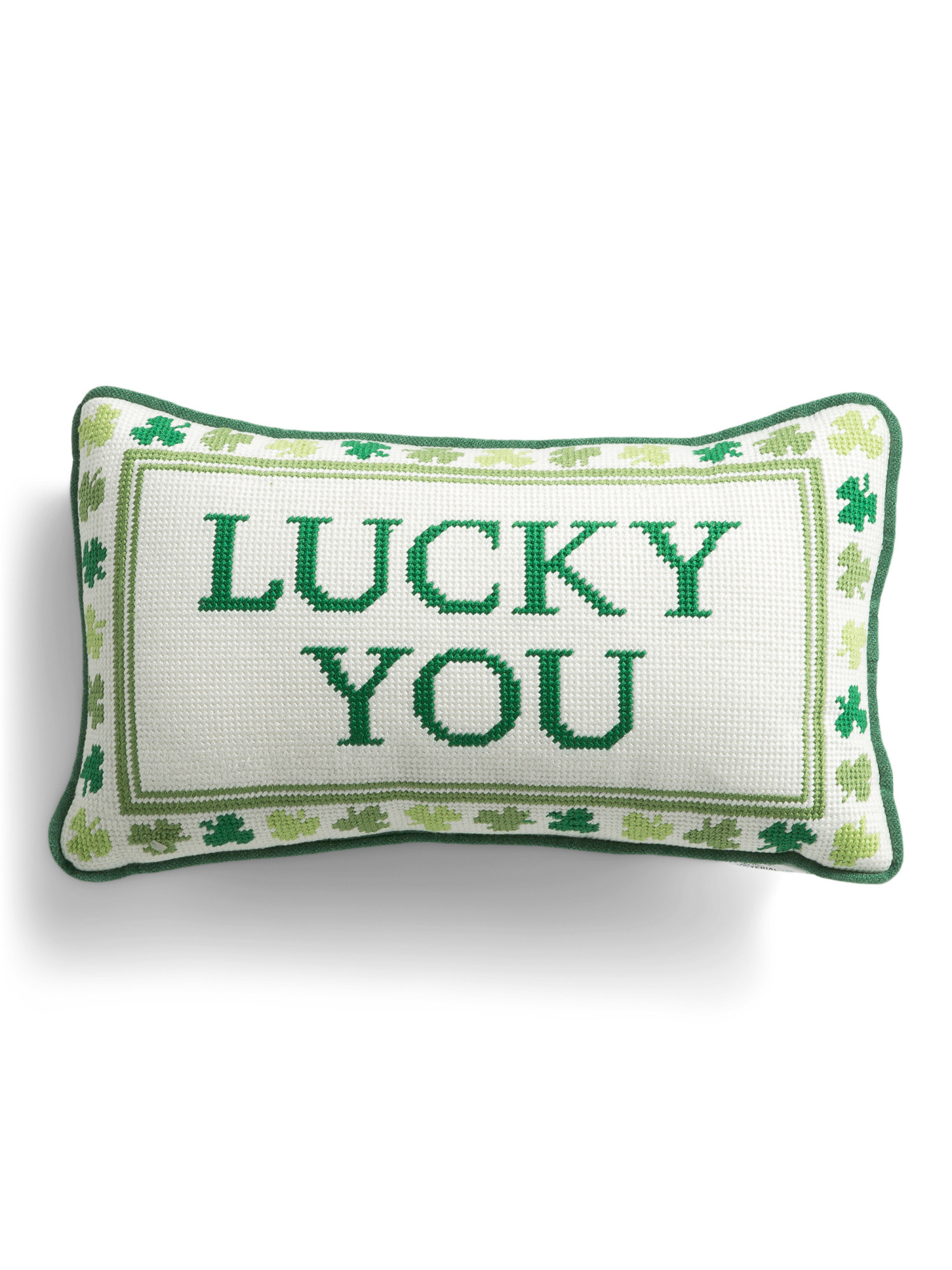 9x15 Lucky You Needlepoint Pillow | TJ Maxx