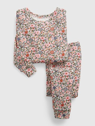 babyGap 100% Organic Cotton Floral PJ Set | Gap (US)