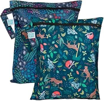 Bumkins Waterproof Wet Bag for Baby, Travel, Swim Suit, Cloth Diapers, Pump Parts, Pool, Gym Clot... | Amazon (US)