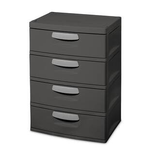 35.5 in. H x 26.625 in. W x 19.25 in. 4-Drawer Plastic Chest | The Home Depot