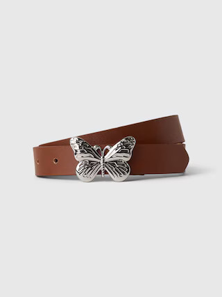 Kids Vegan Leather Butterfly Belt | Gap (US)