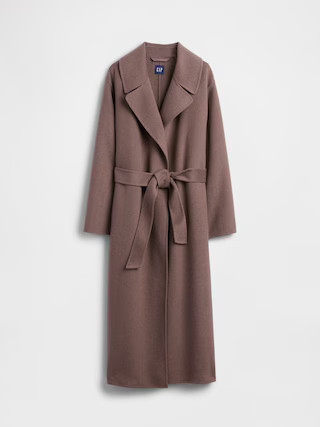 Wool-Blend Wrap Coat | Gap (US)