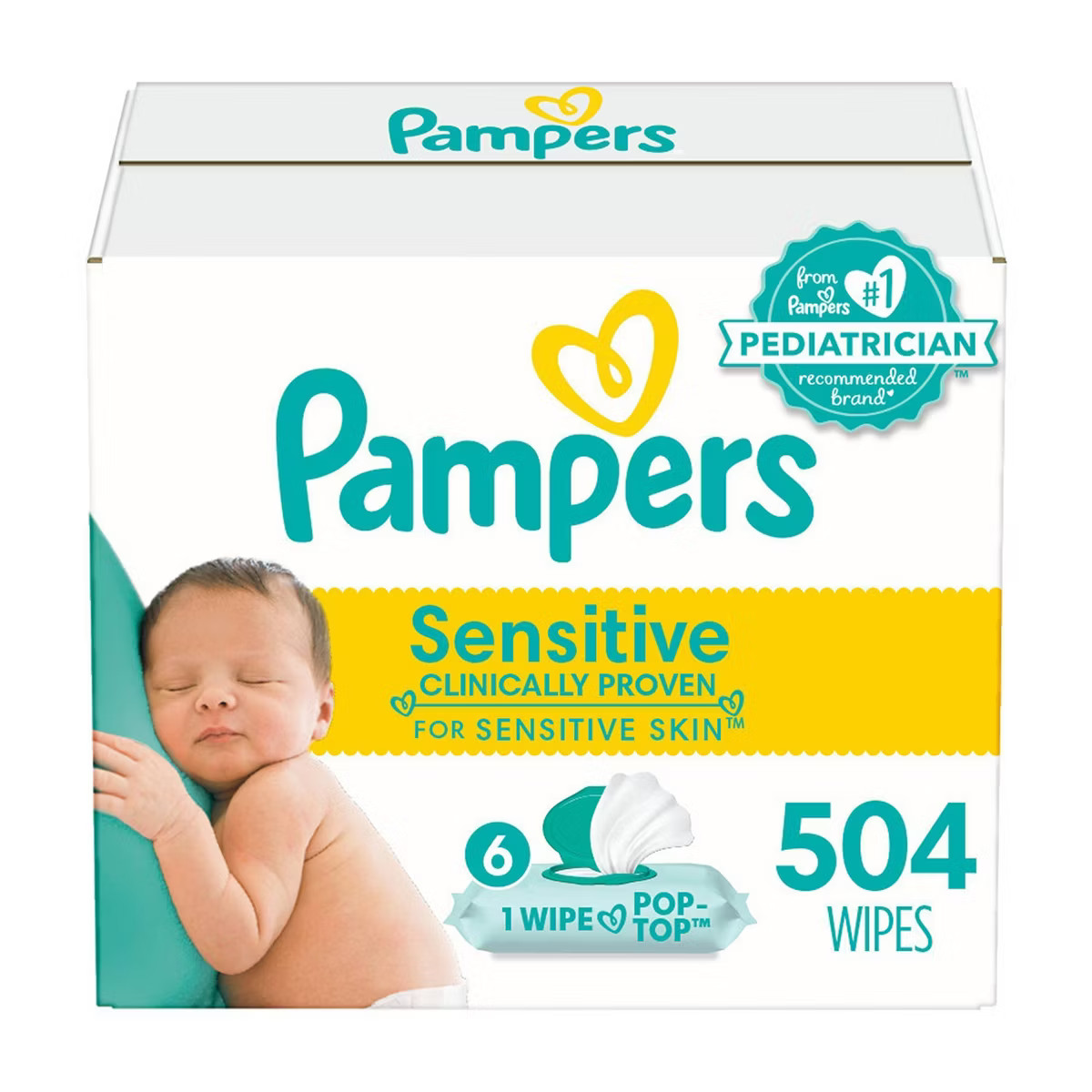 Pampers Sensitive Baby Wipes (Select Count) | Target