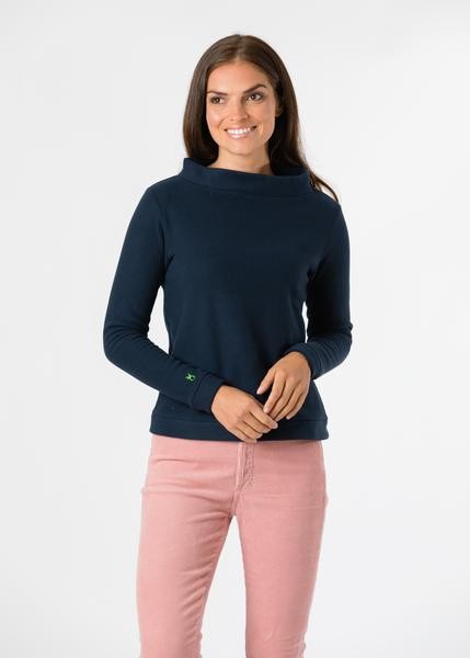 Brighton Boatneck Top (Navy) | Dudley Stephens