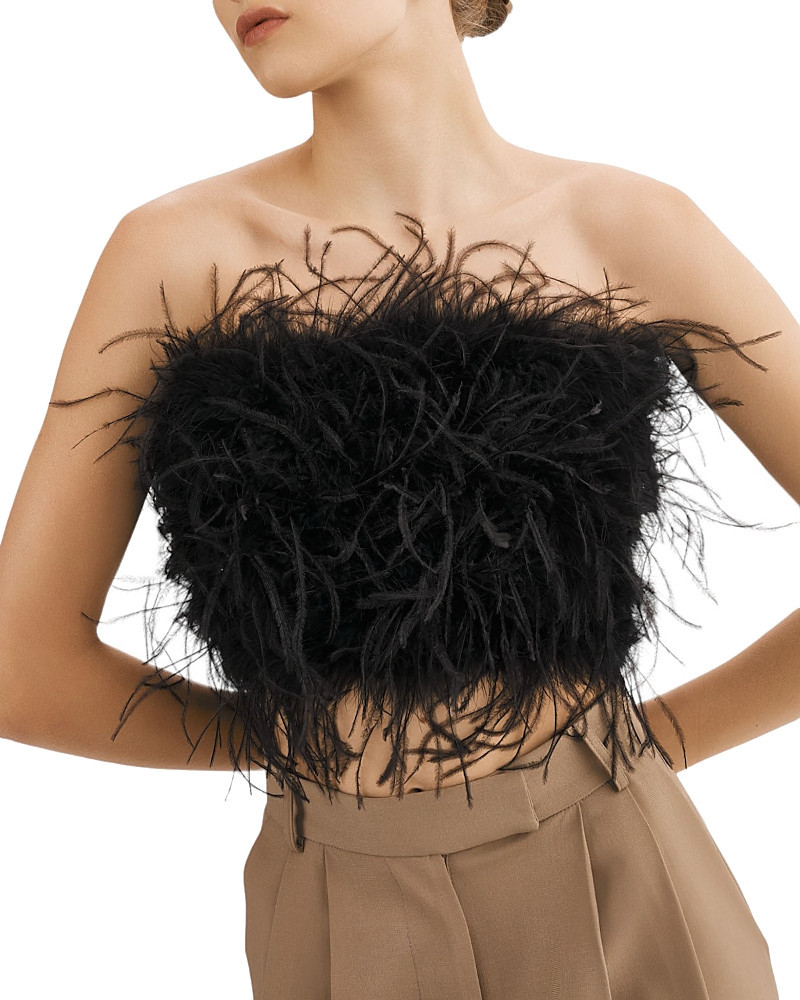 Lamarque Zaina Feather Bustier Top | Bloomingdale's (US)