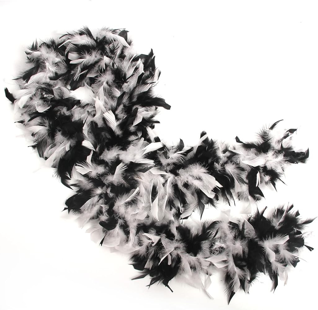 THARAHT 19 Color- 40/60/100g 2Yard Chandelle Feather Boa Dancing Wedding Party Halloween Costume ... | Amazon (US)