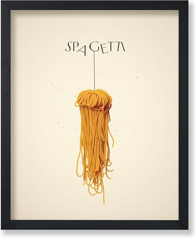Poster Master Spaghetti Poster - Spagetti Print - Pasta Art - Food & Drink Art - Gift for Men, Wo... | Amazon (US)
