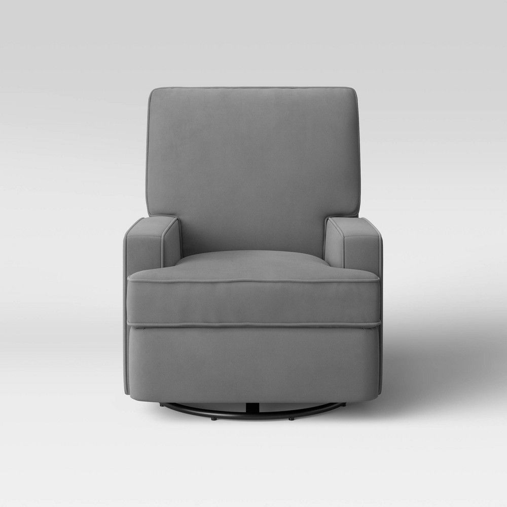 Baby Relax Addison Swivel Gliding Recliner - Gray | Target