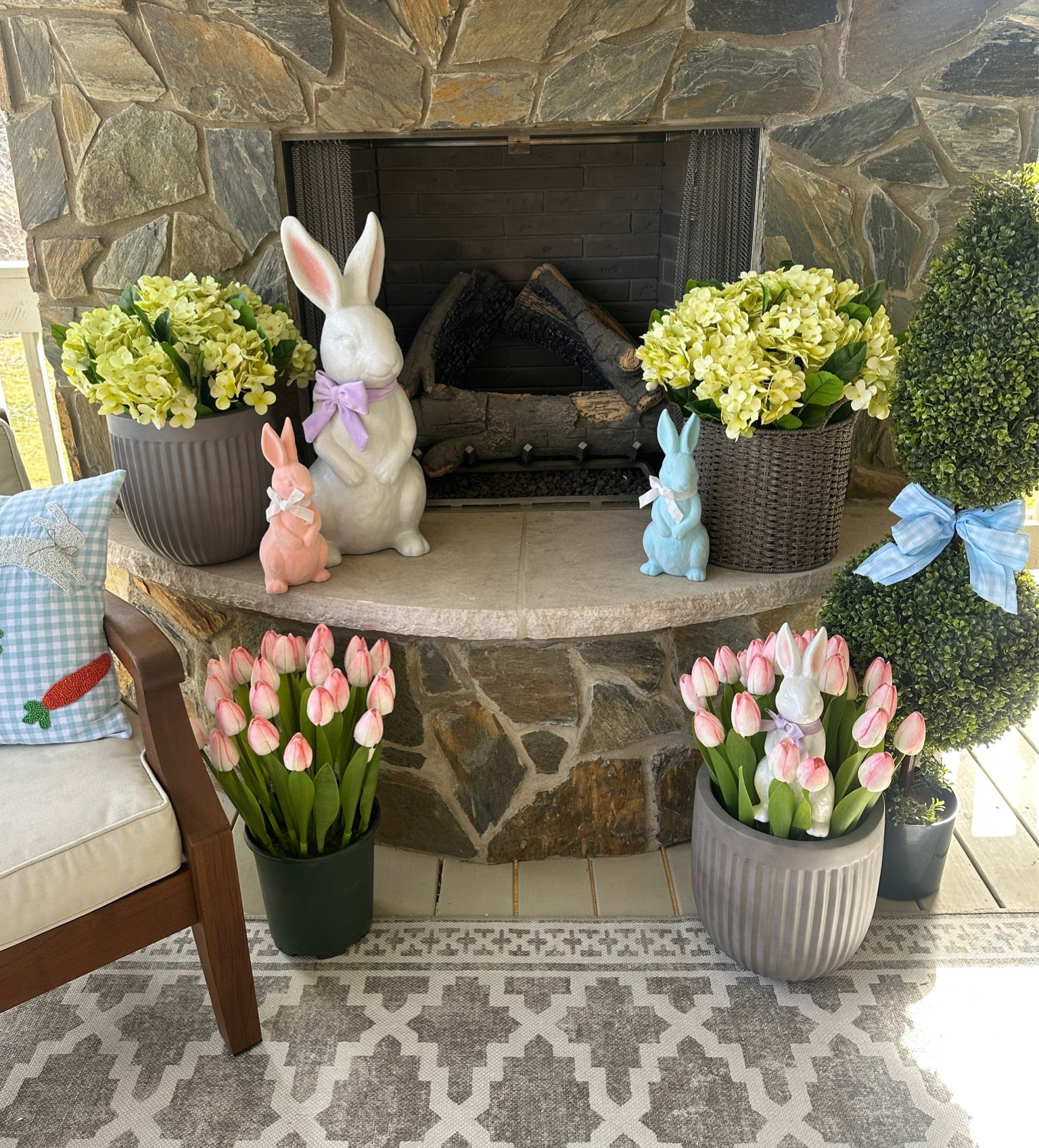 Flocked Easter bunnies for spring decor!

#LTKSeasonal #LTKHome