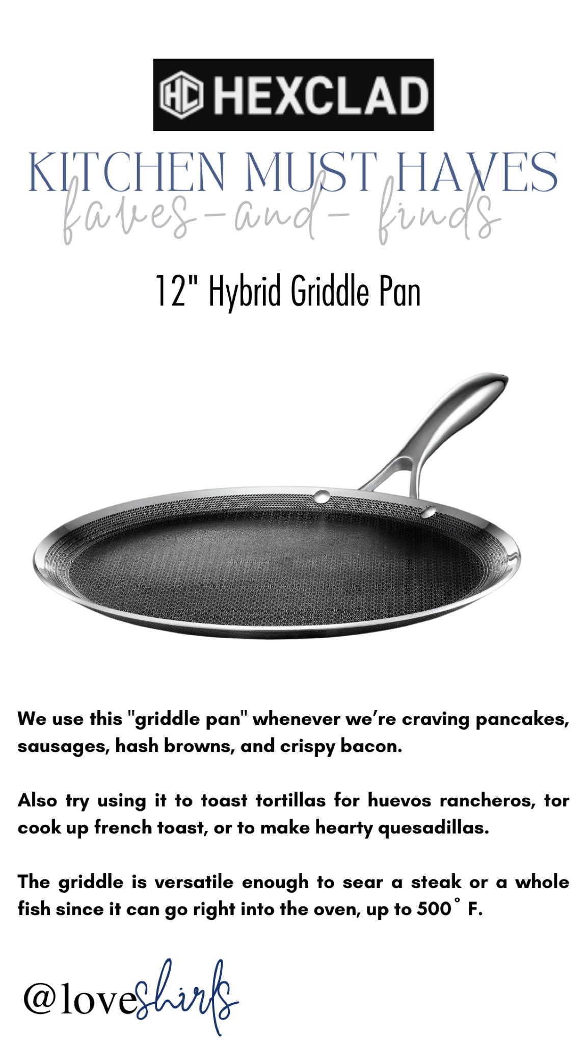 These are my Favorites from Hexclad! Click below to shop! Follow my shop @LoveShirls on the @shop.LTK app to shop this post and get my exclusive app-only content with posts, favs, and finds!!! Thank you so much for stopping by! #liketkit @shop.ltk #hexclad @hexclad

#liketkit #LTKHome #LTKFamily
@shop.ltk

#LTKFamily #LTKHome