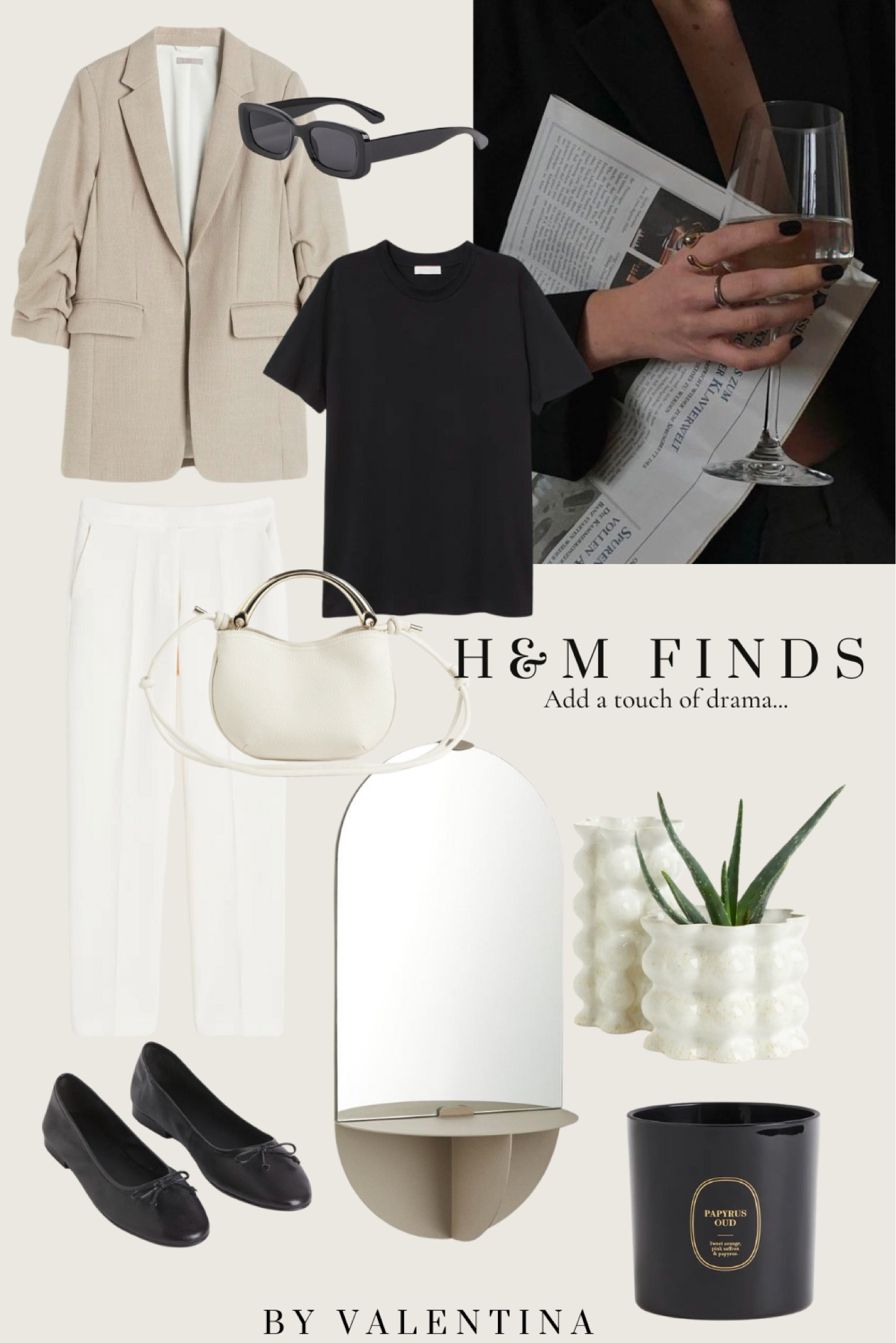 H&M finds with a touch of drama 🖤

#LTKstyletip #LTKfindsunder50 #LTKfindsunder100