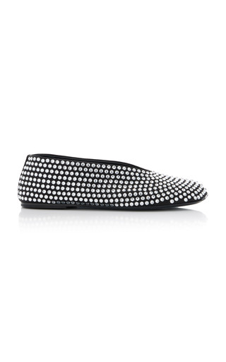 Marcy Crystal-Embellished Leather Flats | Moda Operandi (Global)