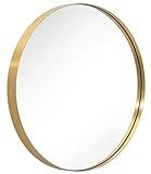 ANDY STAR Round Mirror for Bathroom, Gold Circle Mirror for Wall Mounted, 30'' Modern Brushed Brass  | Amazon (US)