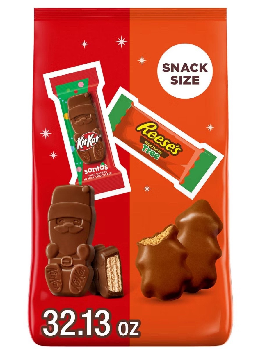 If you’re looking for some stocking stuffer candy, a little treat to add to gifts, or just a yummy holiday snack to have on hand, Target has the super hard to find KitKat/Reese’s Holiday mix on sale for $12.99 at Target today! This normally retails for over $15, and is salted dry out of stock at most stores. Such cute shapes! 

#LTKHoliday #LTKSaleAlert #LTKKids