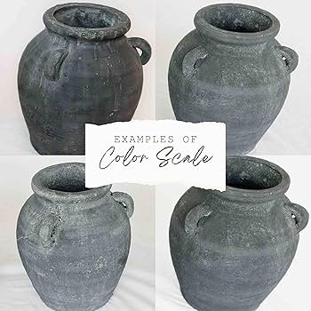 Mulberry Lane Co. Handmade Black Vase - 9.5'' Tall Terracotta Vase, Vintage vase, Black Ceramic v... | Amazon (US)