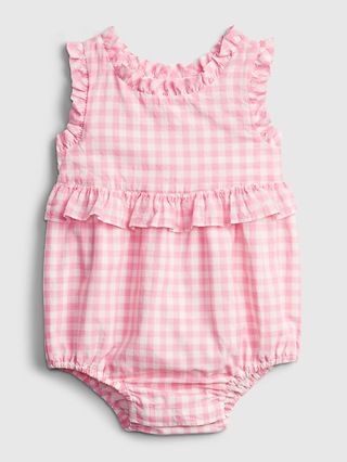 Baby Gingham Bubble One-Piece | Gap (US)