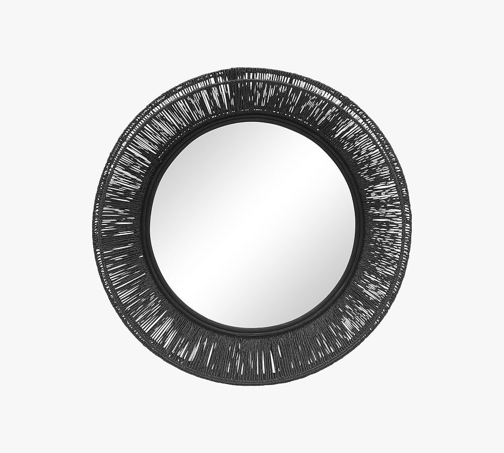 Wren Jute Round Mirror | Pottery Barn (US)