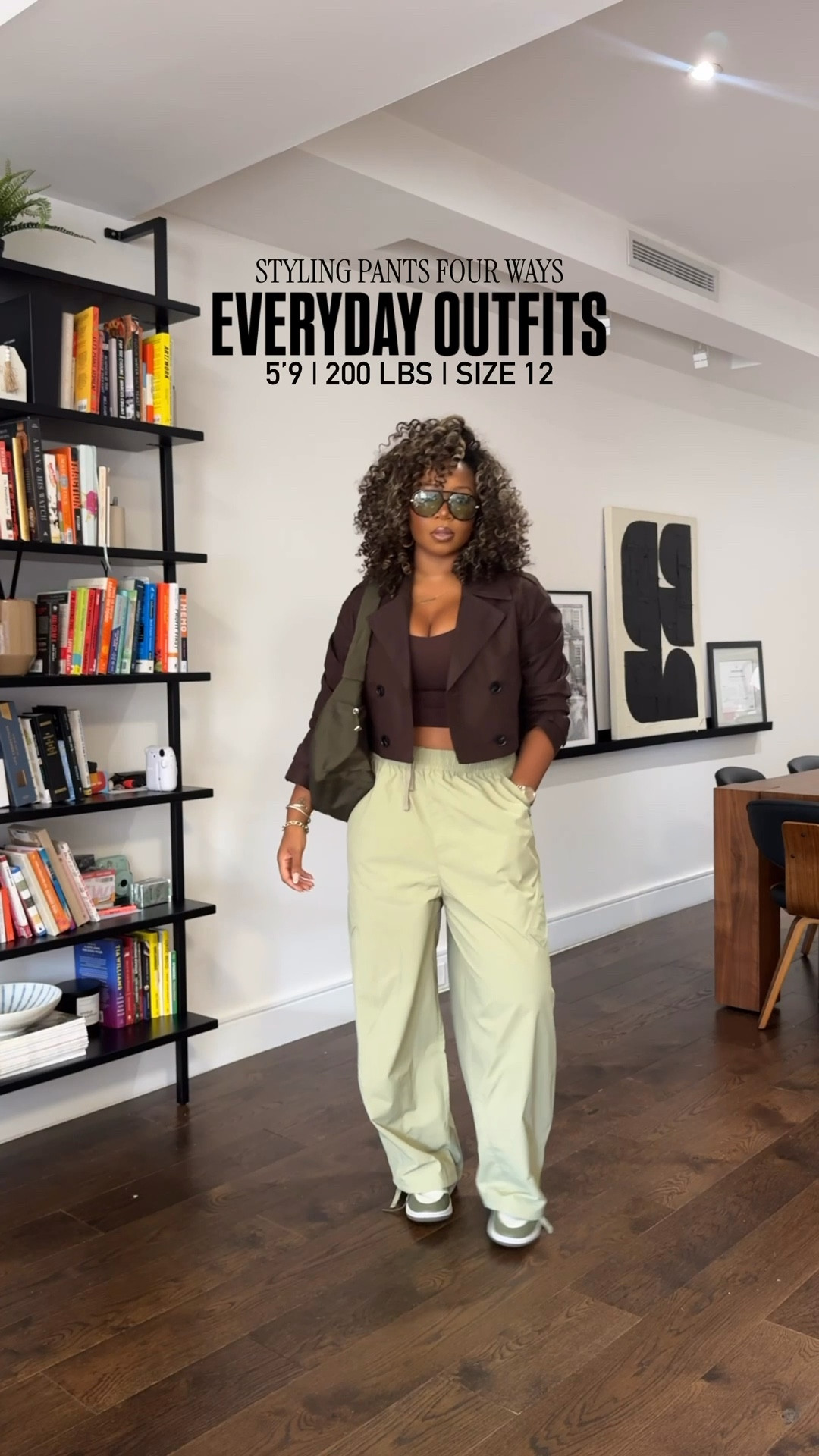Love these looks!!! 5’9 200 lbs wearing large bottoms and they fit perfect and great length!! And the JORDANSSSSS so in love  

outfit 1 (brown jacket) wearing a small bc the jacket runs large!! 

outfit 2 (button down + vest) large button down + medium vest. 

outfit 3 (blazer) medium top (SO SOFT) + large blazer 

#LTKStyleTip #LTKMidsize #LTKShoeCrush