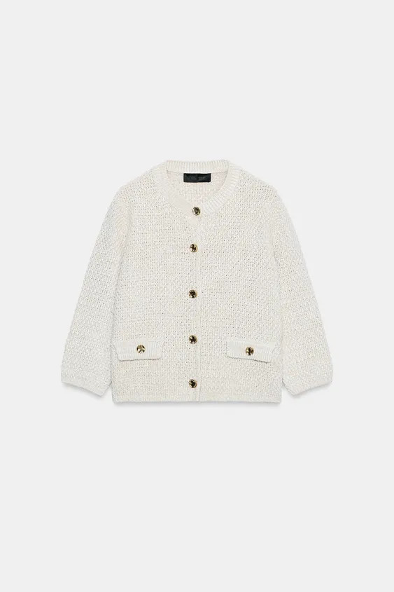 CARDIGAN WITH 3/4 SLEEVES | Zara US