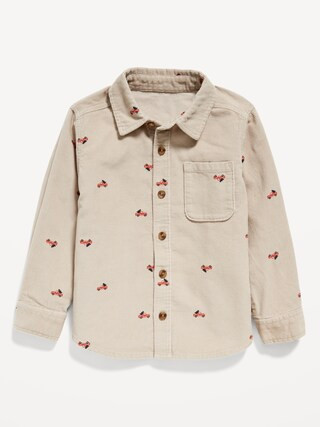 Long-Sleeve Corduroy Pocket Shirt for Toddler Boys | Old Navy (US)