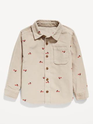 Long-Sleeve Corduroy Pocket Shirt for Toddler Boys | Old Navy (US)