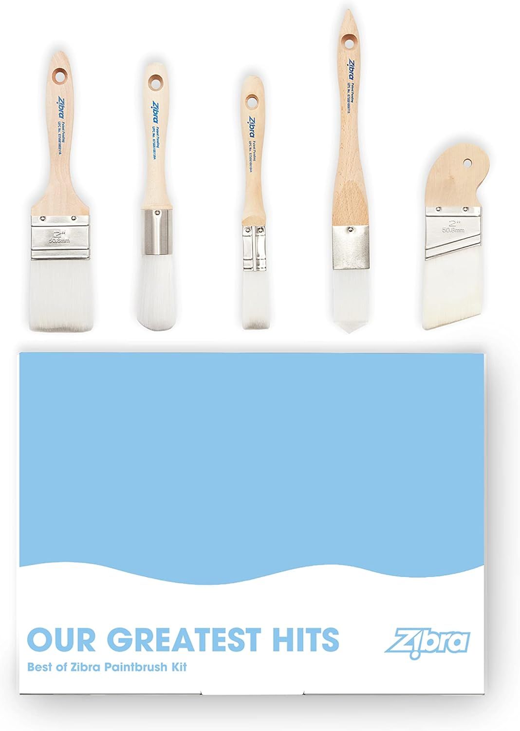 Premium Paint Brush Set - 5 Pieces- Great for Furniture or Crafting -Featuring The Best of Zibra! | Amazon (US)