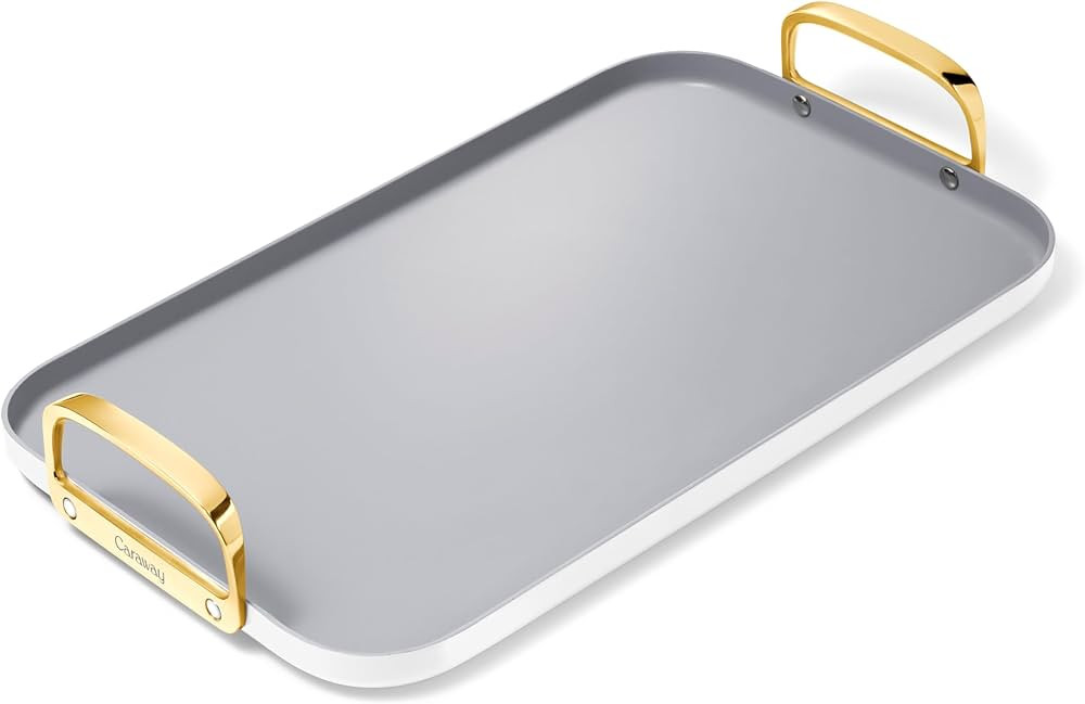 Caraway Double Burner Griddle - 19x12” Griddle Pan - Non-Stick Ceramic Coated - Non Toxic, PTFE... | Amazon (US)