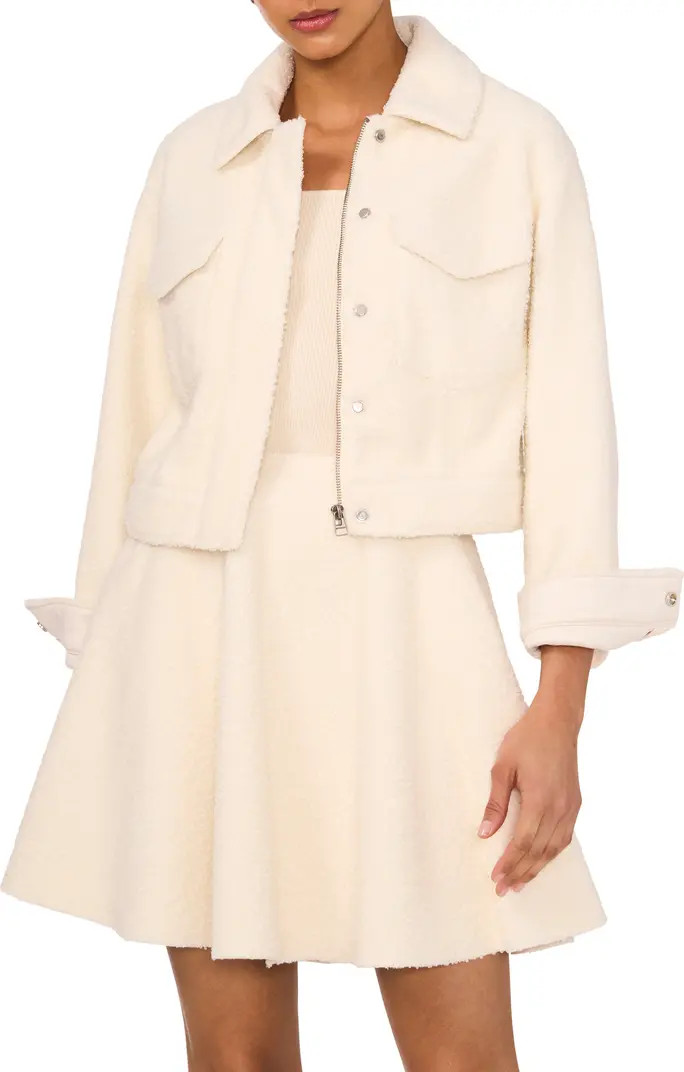 Faux Shearling Crop Jacket | Nordstrom
