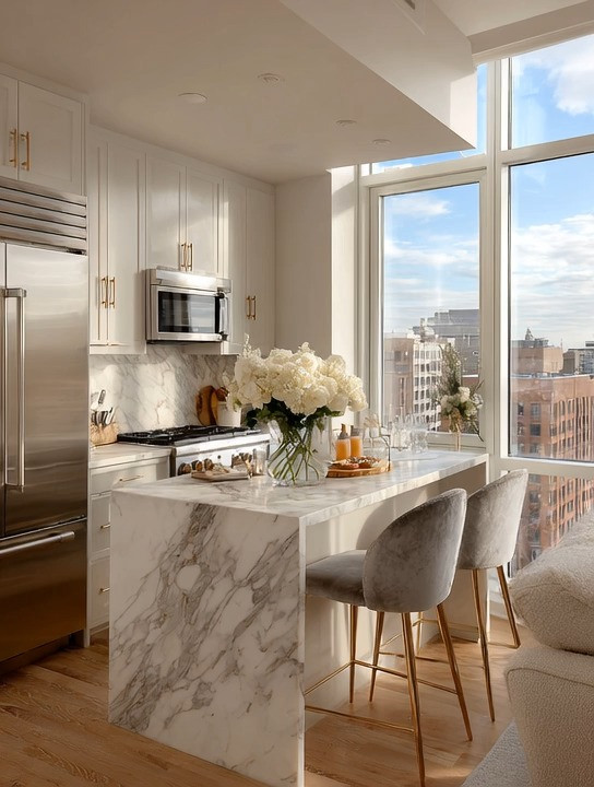 Your kitchen island is only as elegant as the barstools surrounding it.

One of the biggest mistakes people make in kitchen decor is treating barstools like an afterthought, when in reality they are one of the first things your eyes notice in an open kitchen. The right barstools can completely transform the atmosphere of your space without changing your cabinets, counters, or layout.

If you love understated luxury, gray velvet barstools with gold legs are one of the most timeless combinations you can bring into your kitchen. Gray on its own can sometimes feel cold or flat, but when paired with warm gold accents, it instantly feels softer, richer, and more elevated.

The velvet fabric adds comfort and texture while the gold base brings warmth and elegance that works beautifully with marble, stone, wood flooring, and modern neutral kitchens. It is one of those subtle designer details that quietly changes the entire room.

And because kitchen islands are no longer just for cooking, comfort matters just as much as style. These are the seats where morning coffees happen, quick breakfasts, conversations with family, late-night snacks, homework sessions, and gatherings with friends.

A beautiful kitchen is not only about countertops and cabinets. It is about the pieces you interact with every single day.

Shop our edit of elegant velvet barstools designed to bring warmth, comfort, and timeless luxury into modern kitchens.

#KitchenIslandIdeas #UnderstatedLuxury #ModernKitchenDecor 

 #LTKHome