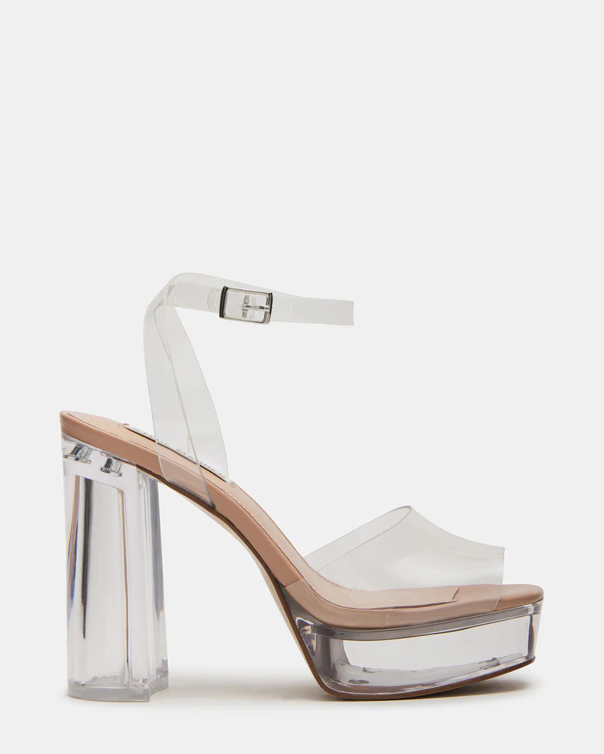 LOURDES Clear Platform Heel | Women's Heels | Steve Madden (US)