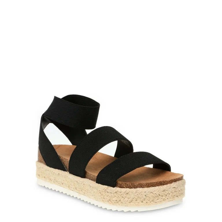 Time and Tru Women's Flatform Sandals - Walmart.com | Walmart (US)
