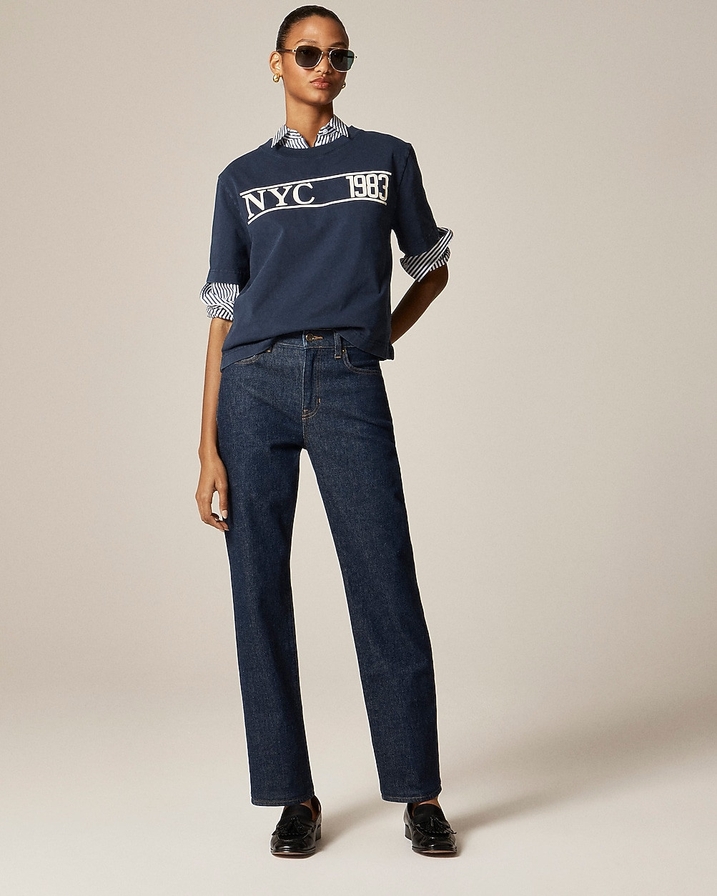 Tall nipped straight jean | J. Crew US