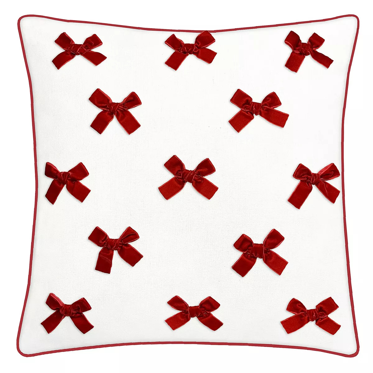 St. Nicholas Square® Velvet Bow Pillow | Kohl's