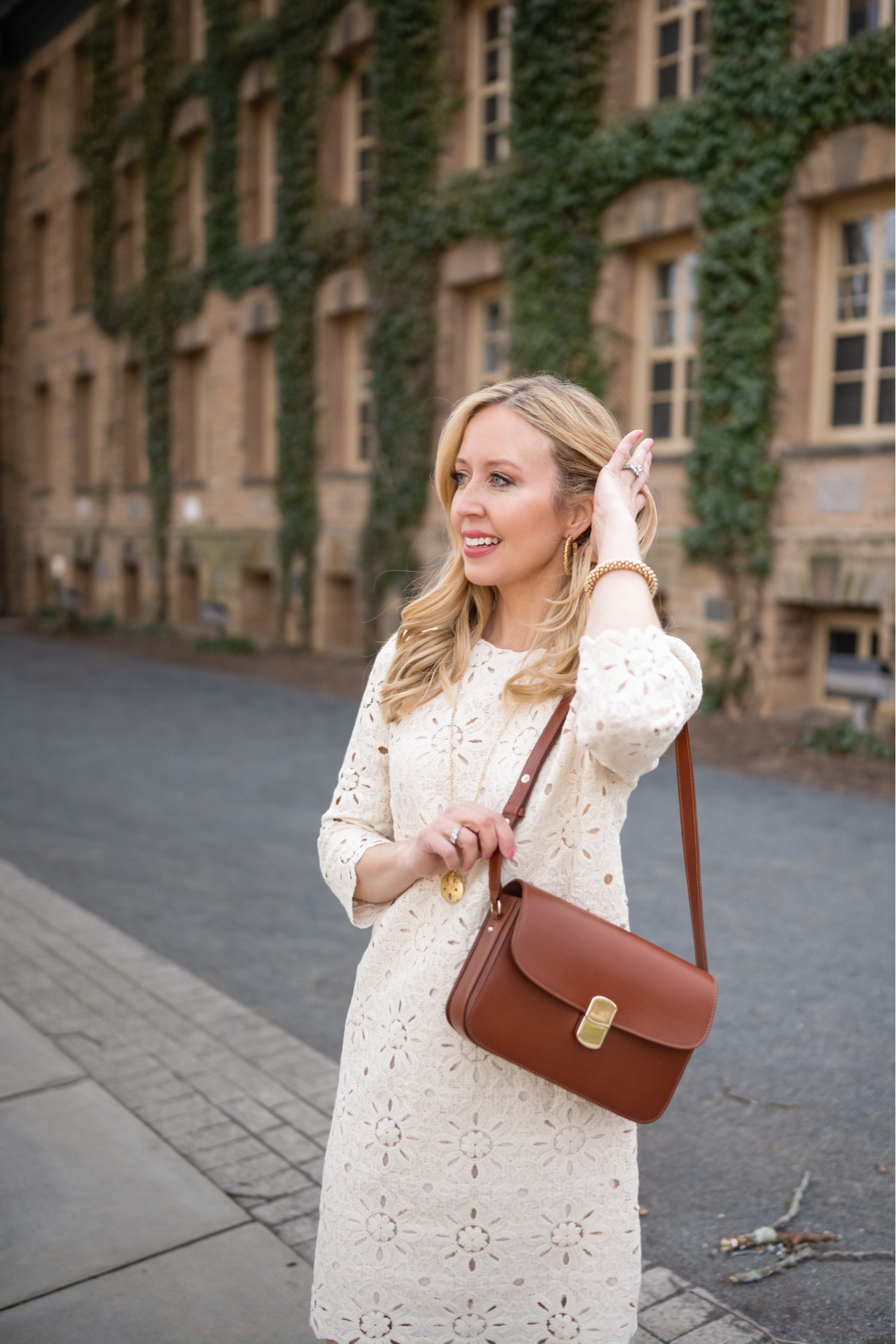 A classic neutral bag for every single outfit you wear. A darker neutral bag like this cognac tan leather will be your go to bag. It’s goes with every outfit for every season.
This one is roomy enough for daytime essentials, and small enough for evenings out. 
#LTKFind 

#LTKstyletip #LTKitbag
