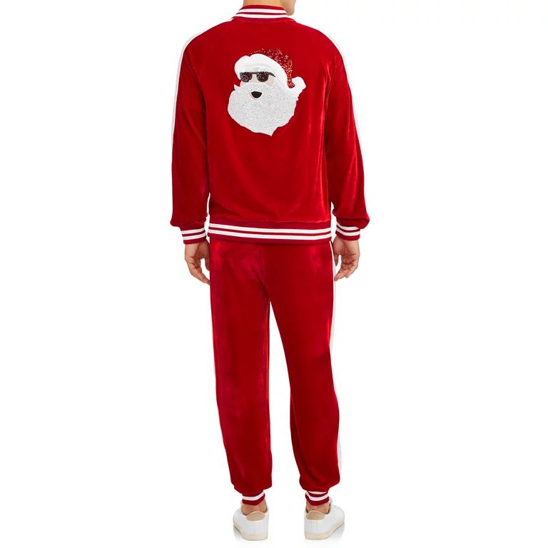 Jolly Knits Men's Ugly Christmas Tracksuit Set, 2 Piece Outfit Set S-3XL - Walmart.com | Walmart (US)