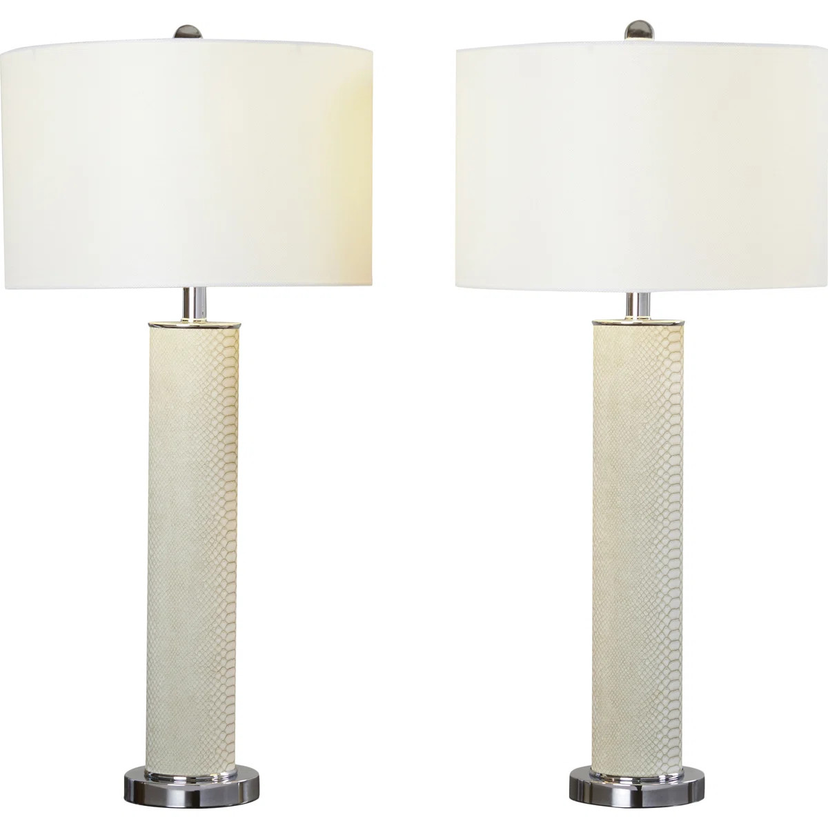 31.5" White Table Lamp Set (Set of 2) | Wayfair North America
