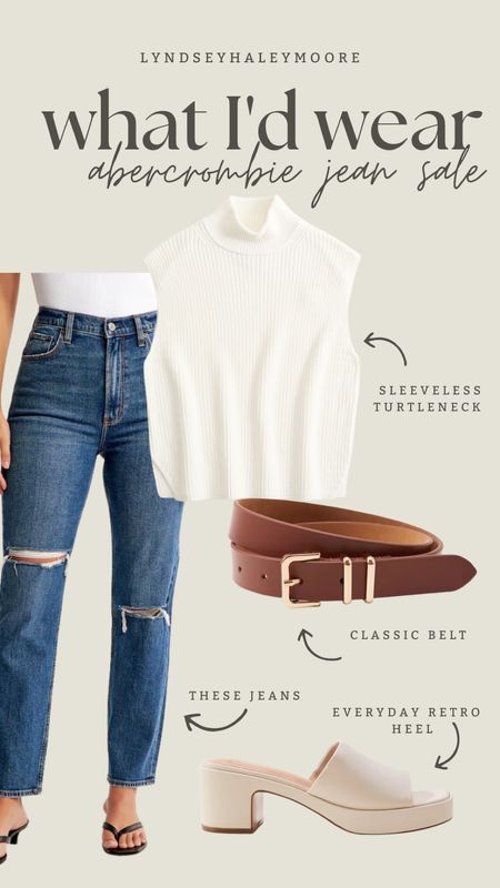 Calling it : These are the jeans of Fall 

#abercrombie #jeansale #momjeans #curvelove 

#LTKSeasonal #LTKunder100