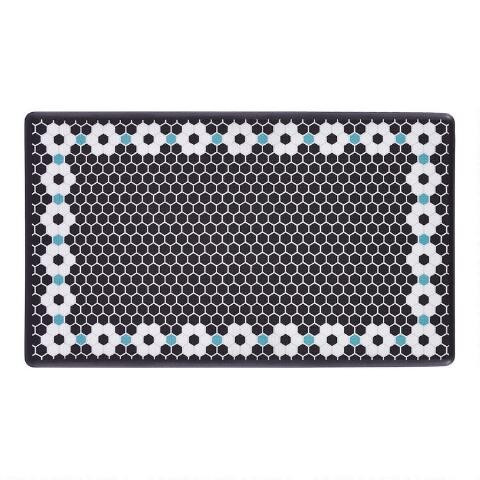 Dash Wellness Mat Flower Tile Nonslip Floor Mat | World Market