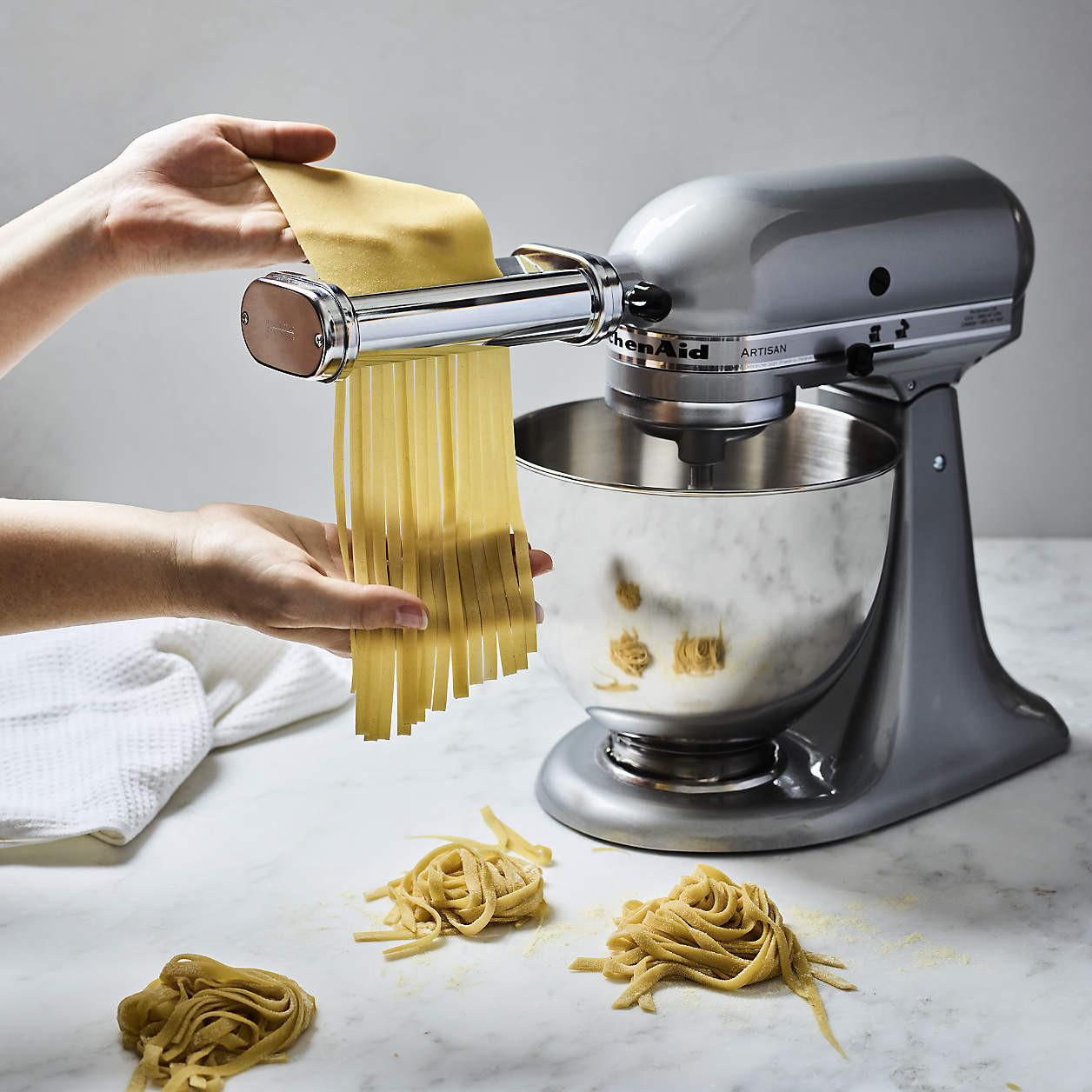 KitchenAid 3-Piece Pasta Roller and Cutter Set + Reviews | Crate & Barrel | Crate & Barrel