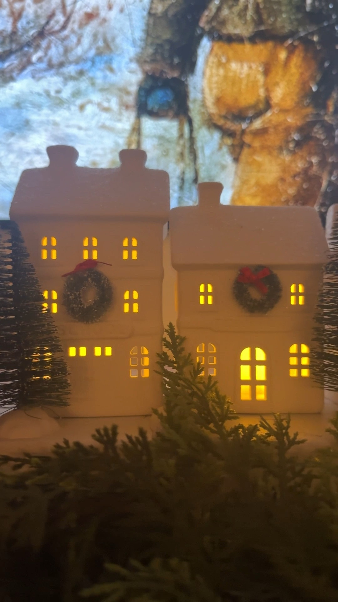 The only Christmas Village you will need! The mini wreaths? Just stop it!!!! 

#LTKHoliday #LTKGiftGuide #LTKHome