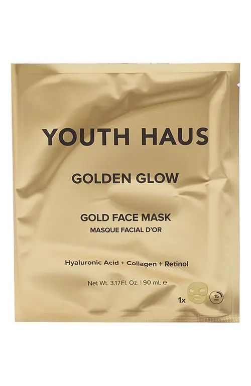 Skin Gym Youth Haus Golden Glow Gold Face Mask at Nordstrom | Nordstrom