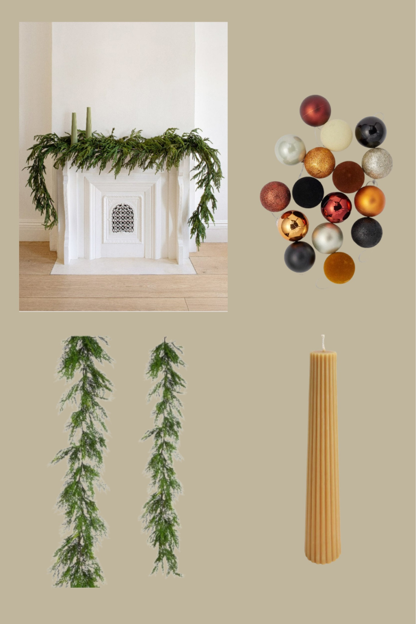 Trending Christmas Color Scheme idea 

#christmasdecorations #garland #candles #christmas 

#LTKHoliday #LTKhome #LTKSeasonal