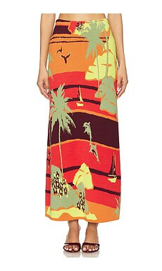 Alemais Palm Island Knit Skirt in Multi from Revolve.com | Revolve Clothing (Global)